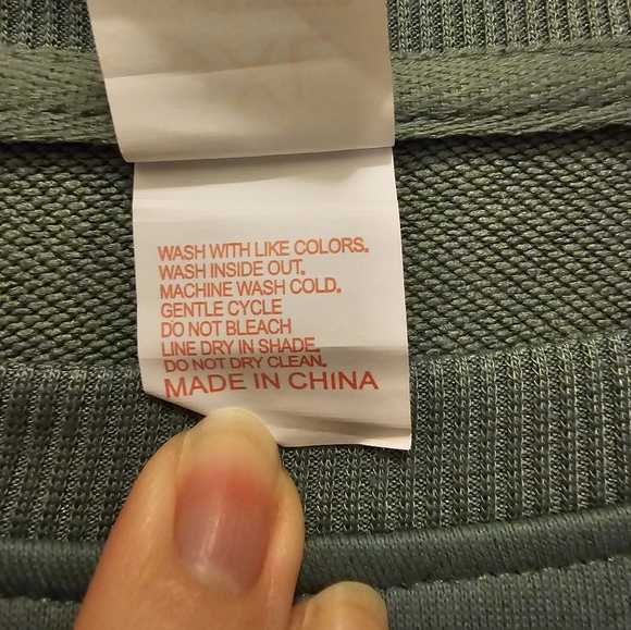 PUMPKIN PRINT SWEAT SHIRT SAGE GREEN NIP - Picture 3 of 6